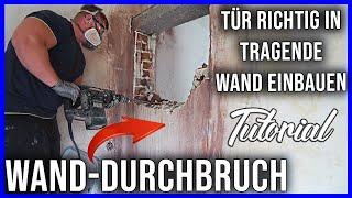 Genau so stellt Ihr einen Mauerdurchbruch her / Stürze in tragende Wand setzen!