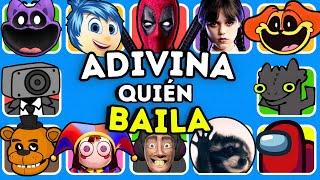 ¡ADIVINA QUIÉN BAILA!¿Quién Baila Mejor?Deadpool️Mapache PedroCatnapAlegría Merlina19 Bailes