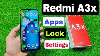 How To Apps Lock in Redmi A3x | Redmi A3x me Apps Lock Kaise Karen | Redmi A3x App Lock Settings |