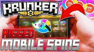 Krunker.io Mobile Spins Are RIGGED?.. (KR Opening)