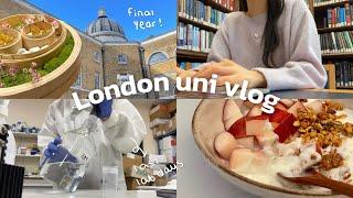 London uni vlog‍ last days at lab, writing dissertation, event at MCM