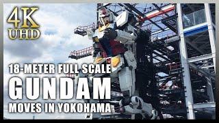 【4K】 실물 크기의 움직이는 건담 쇼 풀버젼! | 건담 팩토리 요코하마 GUNDAM FACTORY YOKOHAMA | moving LIFE SIZE Gundam Full Show