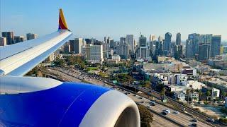 [4K] – Amazing San Diego Landing – Southwest – Boeing 737-8 Max – SAN – N8728Q – SCS Ep. 696