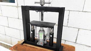 Amazing Hydraulic Press!! Powerful DIY Hydraulic Press!!