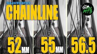 12 Speed CHAINLINE Explained - 52 vs 55 vs 56.5 mm, Shimano SLX M7100 vs M7120  Cranksets