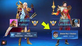 I MET WORLD BEST YOUTUBER GUSION IN RANKED GAME!! LANCELOT X GUSION DEADLY COMBO!!  (Must Watch!)