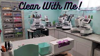 Clean with Me Craft Room Edition | Cleaning and Work Motivation | Work from Home Office Cleaning