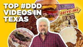 Top 5 #DDD Videos in Texas with Guy Fieri | Diners, Drive-Ins and Dives | Food Network