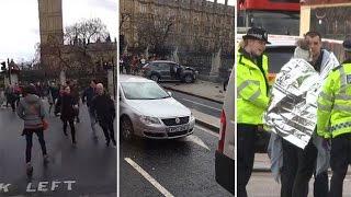 How the Westminster terror attack unfolded on video