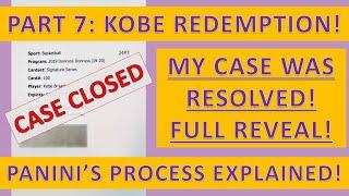 CASE CLOSED! Part 7: Kobe autograph redemption card! Panini's process explained!