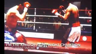 MONNIE BROWN TV THE KING OF FIGHT NIGHT CHAMPION, FIRST ROUND KNOCKOUT OVER A TOP OPPONENT