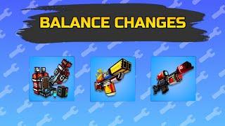 NEW UPDATE'S BALANCE CHANGES - PIXEL GUN 3D 24.8