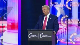 President-elect Donald Trump speaks at event in downtown Phoenix