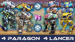 4 Paragon vs 4 Lancer - CPC, DeathMatch Gamemode - Mech Arena