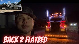 Flatbed Takes Longer than Dry Van to Load !! Day in the Life American trucker