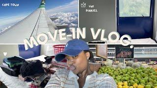 uni diaries: university move-in vlog,cput student| SA Youtuber.