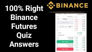 Binance Futures Quiz Answers 2024