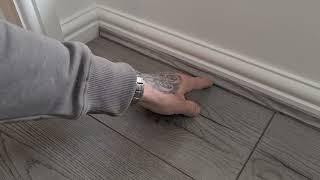 How to fit Laminate flooring scotia ( beading ).