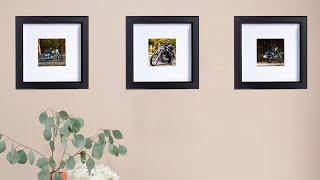 Black Wood Multi-Pack Gunnabo Picture Frames - YourFrameWorks.com