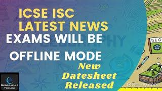 ICSE ISC SEMESTER EXAM IN OFFLINE MODE|| NEW DATESHEET RELEASED