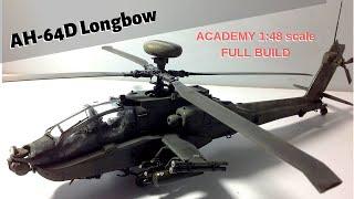 Academy AH-64 Longbow Apache full build 1:48