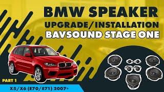 BMW Speaker Upgrade/Installation | X5/X6 (E70/E71) 2007+ | BAVSOUND Stage One | Part 1