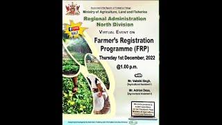 Regional Administration North Division: Farmer's Registration Programme (FRP)