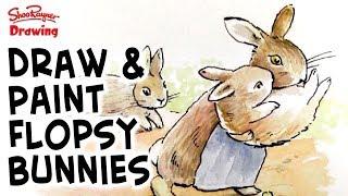 How to draw Beatrix Potter's Flopsy Bunnies