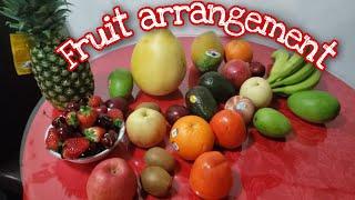 My ever first fruit arrangement for New Year's day|| yr'2022 || Teresa Tong-aan Dimog.