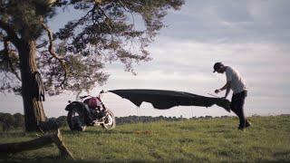 The ultimate Motorcycle Camping Shelter