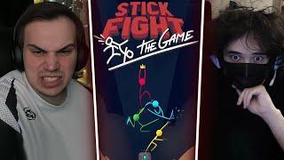 ГЛЕБ ИГРАЕТ В Stick Fight: The Game С РОСТИКОМ, ЛИЗОЙ И ХЕЛИНОМ | Sasavot