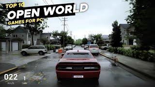 TOP 10 New Open World Car Driving Games for PC as of 2024! (NEW)