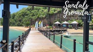 Sandals Grenada, view from the pier gazebo - July 2022