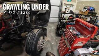 CRAWLING UNDER | My Trucking Life | Vlog #3239