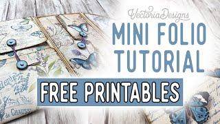 Mini Folio Tutorial + All the Printables for Free