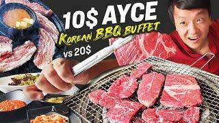 $10 All You Can Eat KOREAN BBQ BUFFET! Best CHEAP Korean BBQ Buffet!