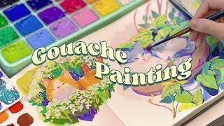 Fill my sketchbook with HIMI GOUACHE! | My Sketchbook Series | Raveeoftitans