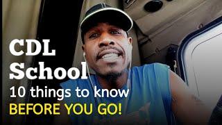 How does paid CDL School work? 10 things you should know before you go! Trucking school tips.