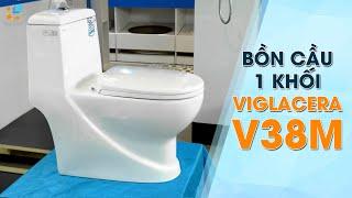 REVIEW Bồn cầu 1 khối Viglacera V38M | Chính hãng