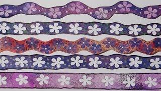 Mixed Media Borders Inspired by Ilene McInnes