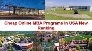 Cheap Online MBA Programs in USA New Ranking |  Online MBA Under 10k