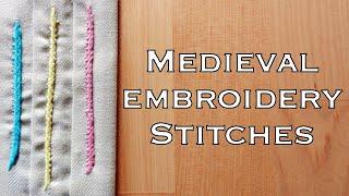 3 Early Medieval Embroidery Stitches | Plait Stitch, Looped Stitch and Raised Plait Stitch [CC]