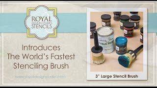 How to Use the Large Stencil 3 Inch Brush from Royal Design Studio