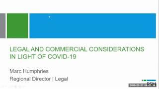 COVID-19 | Legal considerations & commercial agreements