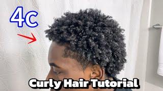 How To Get Curls For Short 4C Hair FAST (Black Men)