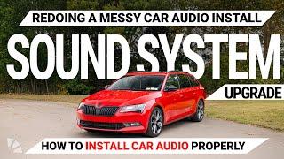 High-End Audio Install Gone Wrong! Redoing a Skoda Sound System | Cambridge Car Audio