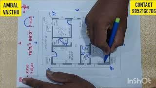 # தெற்கு பார்த்த வாஸ்து வரைபடம் #, south facing Vastu plan#, best vasthu plan#