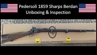 Pedersoli 1859 Sharps Berdan Unboxing & Inspections Berdan |Unboxing & Inspection