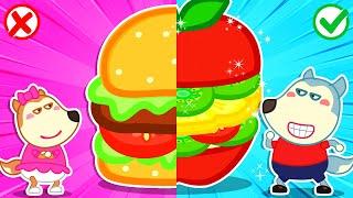 Which Burger is Better? Unhealthy Food vs Healthy Food  Funny Stories for Kids @LYCAN1-d2g