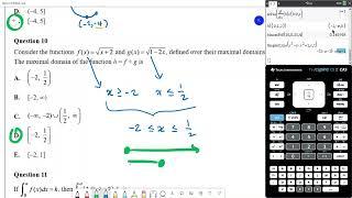 VCAA 2021 Methods Exam 2 Multiple Choice Solutions